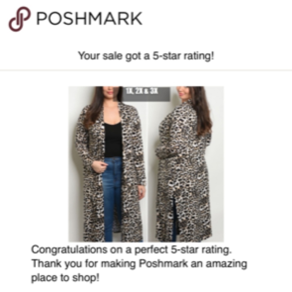LAST 1! 1X, LEOPARD CARDIGAN/ KIMONO STYLE - Picture 4 of 8